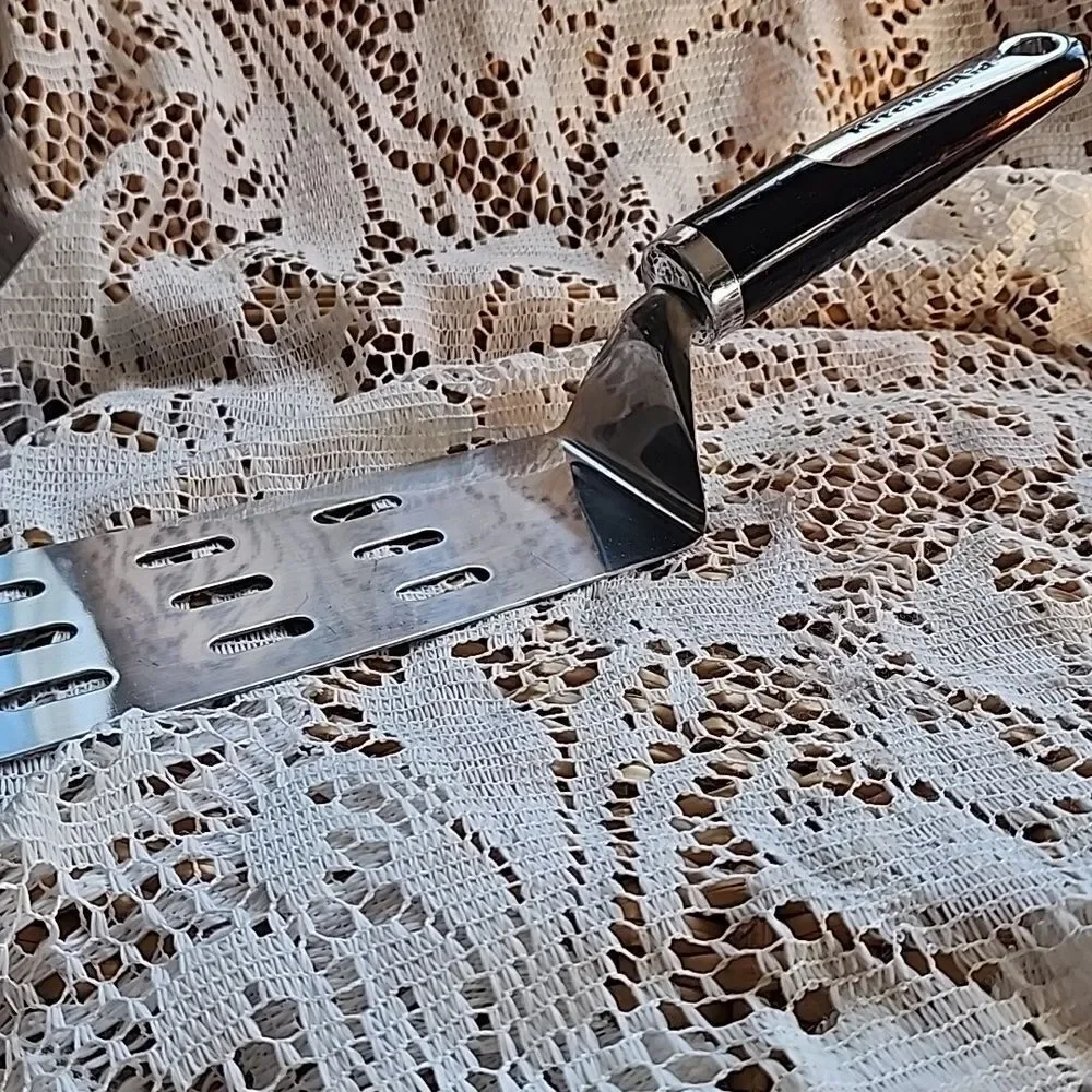 Kitchen Aid Heavy Lifter Hotcakes Hibachi Blackstone Griddle Slotted Spatula